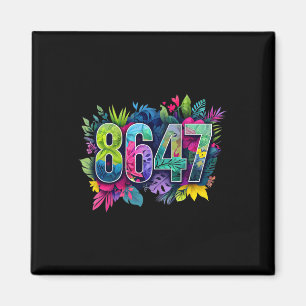 Anti Trump 8647 Florale Resistenz 86 47 Impeach Tr Magnet
