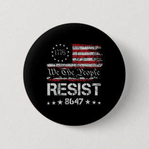 Anti Trump 8647 Resist Impeach Trump Impeach 47 86 Button