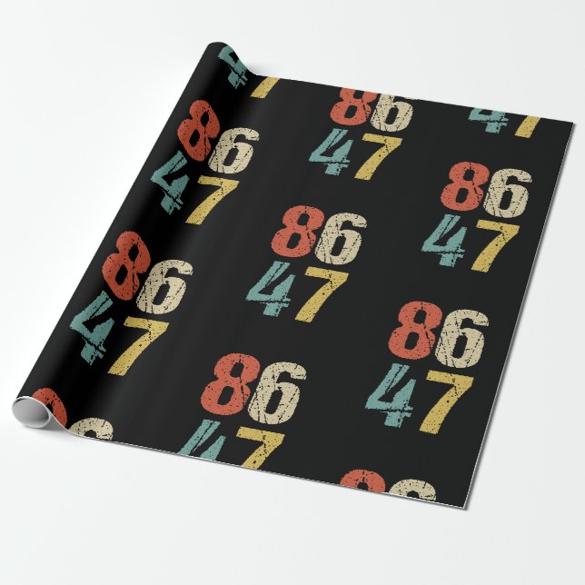 Anti-Trump - 86 47 I Geschenkpapier (Ungerollt)
