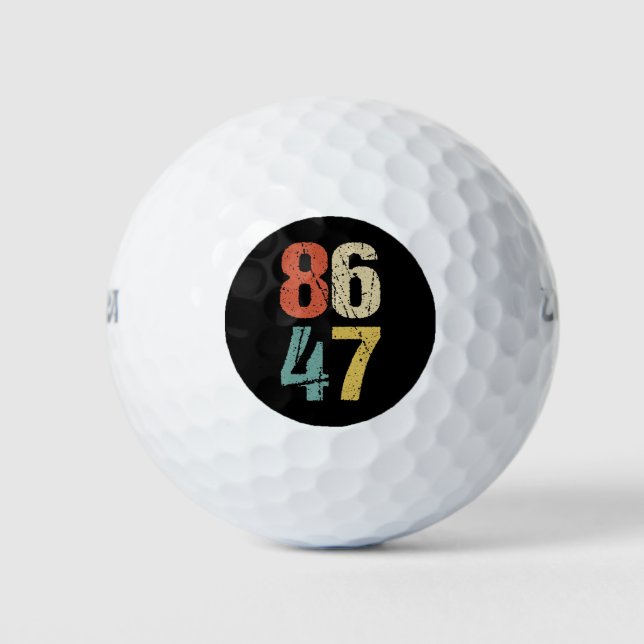 Anti-Trump - 86 47 I Golfball (Vorderseite)