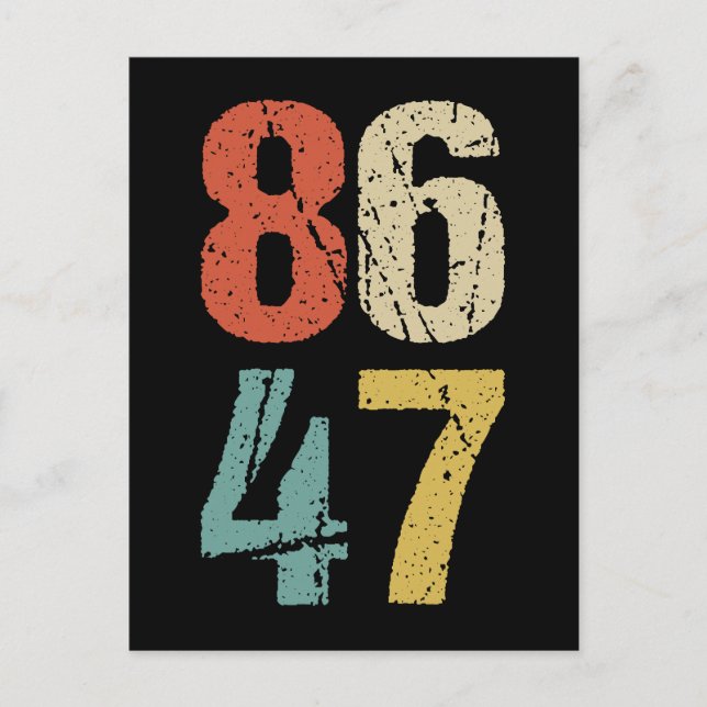 Anti-Trump - 86 47 I Postkarte (Vorderseite)