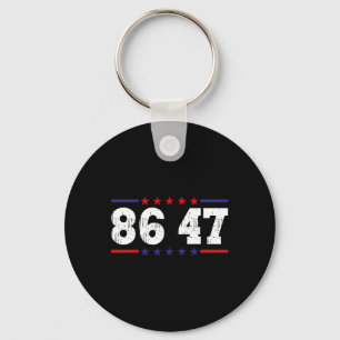 Anti Trump 86 47 Politische Humor Retro Vintage Schlüsselanhänger