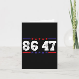 Anti Trump 86 47 Politischer Humor Retro Vintag Karte