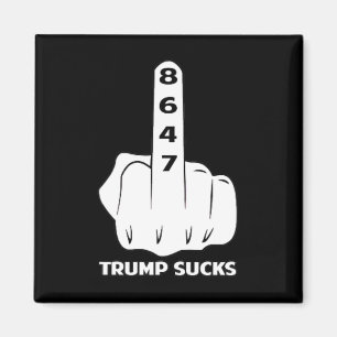 Anti Trump 86 47 Retro Impeach 47 Anti-Trump Vance Magnet