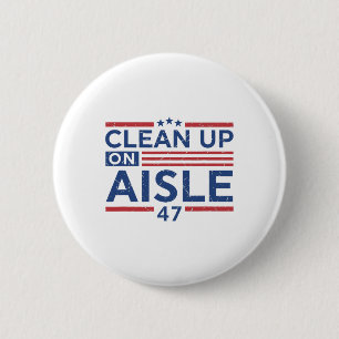 Anti Trump Absetzen 47 Trump 47. Präsident US-Flag Button