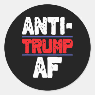 Anti Trump Af Resist Präsident Funny Gift Runder Aufkleber