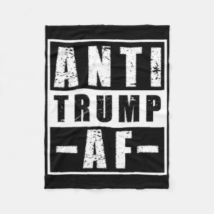 Anti Trump AF-Shirt Fette Liberale Politische Humo Fleecedecke