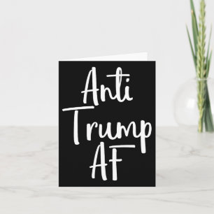 Anti Trump Af Shirt Resist 45 Impeach Protest Karte