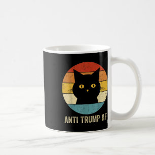 Anti Trump Af T-Shirt Retro Funny Anti Trump Katze Kaffeetasse
