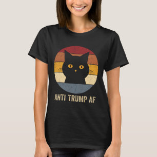 Anti Trump AF T-Shirt Retro Lustig Anti Trump Katz
