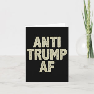 Anti Trump Af - Vintager Stil - Karte
