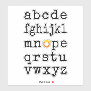 Anti-Trump Alphabet - Nope V Aufkleber