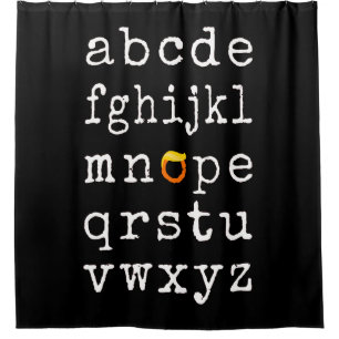 Anti-Trump Alphabet - Nope V Duschvorhang