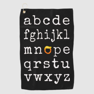 Anti-Trump Alphabet - Nope V Golfhandtuch