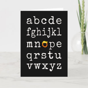 Anti-Trump Alphabet - Nope V Karte
