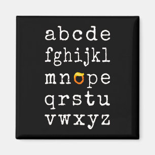 Anti-Trump Alphabet - Nope V Magnet