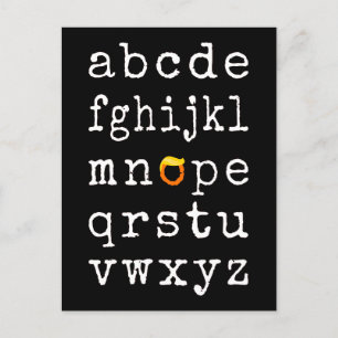 Anti-Trump Alphabet - Nope V Postkarte