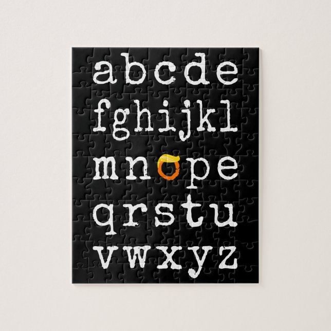 Anti-Trump Alphabet - Nope V Puzzle (Vertikal)