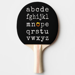 Anti-Trump Alphabet - Nope V Tischtennis Schläger