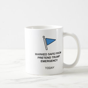 Anti Trump als sicher markierte Social Media Falsc Kaffeetasse