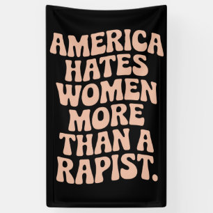 Anti-Trump-Anti-MAGA-Protest Feministische Aktivis Banner
