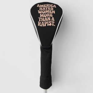 Anti-Trump-Anti-MAGA-Protest Feministische Aktivis Golf Headcover