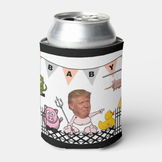 Anti Trump / Baby, Dosenkühler (Kanne Vorderseite)