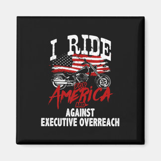 Anti Trump Biker Resist Against Executive Overreac Magnet