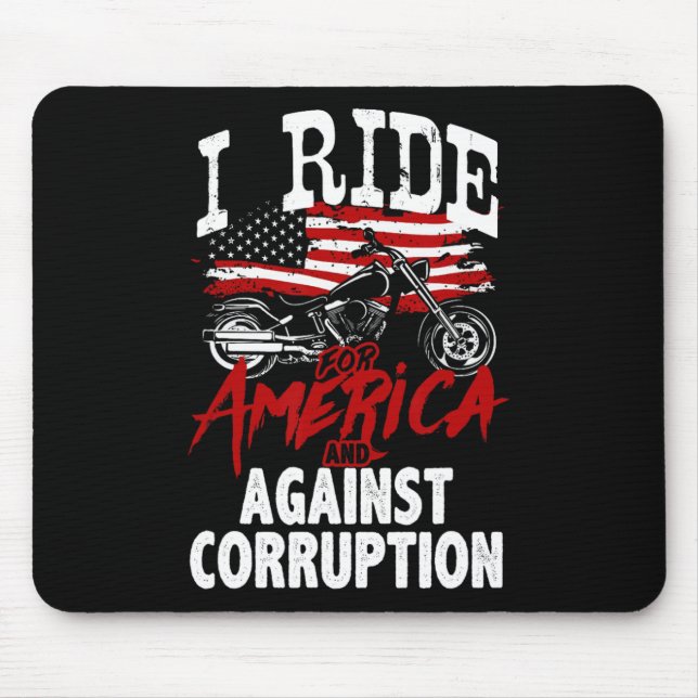 Anti Trump Biker widersetzt sich dem Protest gegen Mousepad (Vorne)