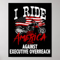Anti Trump Biker widersetzt sich der Führungskraft
