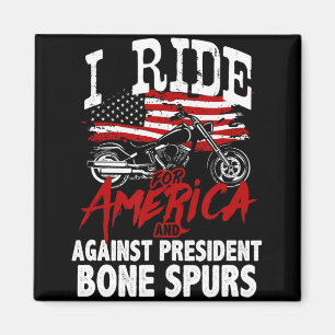 Anti Trump Biker widersetzt sich Präsident Bone Sp Magnet