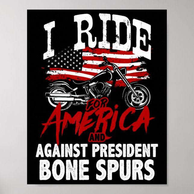 Anti Trump Biker widersetzt sich Präsident Bone Sp Poster (Vorne)