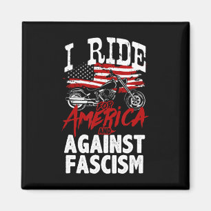 Anti-Trump-Biker widerstehen dem Faschismus Protes Magnet