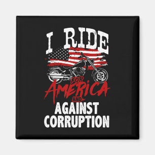 Anti-Trump-Biker widerstehen der Korruptions-Prote Magnet