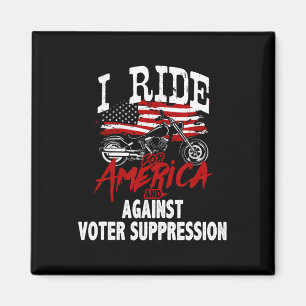 Anti-Trump-Biker widerstehen der Wählerunterdrücku Magnet