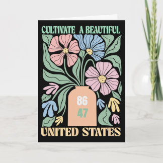 Anti Trump Blumen Boho 86 47 Kultiviere etwas Schö Karte
