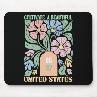 Anti Trump Blumen Boho 86 47 Kultiviere etwas Schö Mousepad