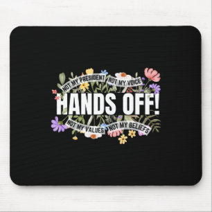 Anti-Trump Blumen Widerstand Nicht Mein Präsident Mousepad
