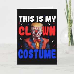 Anti-Trump-Clowns-Kostüm Lustiges Halloween Präsid Karte