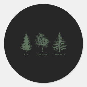 Anti-Trump Comfort Subtle F Trump Fir Dogwood Tama Runder Aufkleber