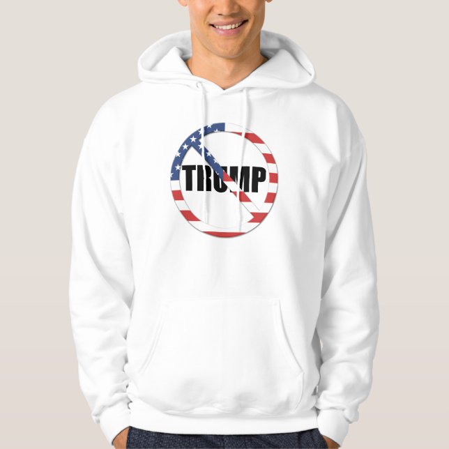 Anti-Trump-Demokratie Hoodie (Vorderseite)