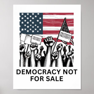 Anti Trump Demokratie Nicht zu Verkaufen Wähler Pr Poster