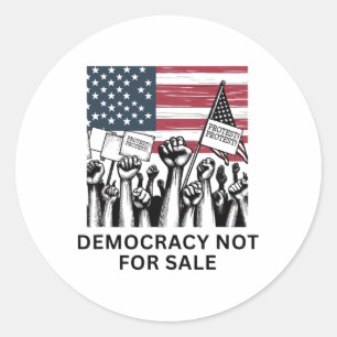 Anti Trump Demokratie Nicht zu Verkaufen Wähler Pr Runder Aufkleber