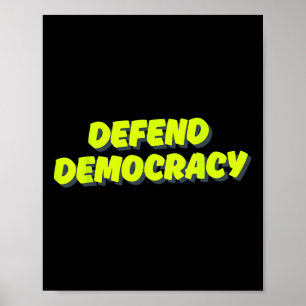 Anti-Trump - Demokratie verteidigen Poster