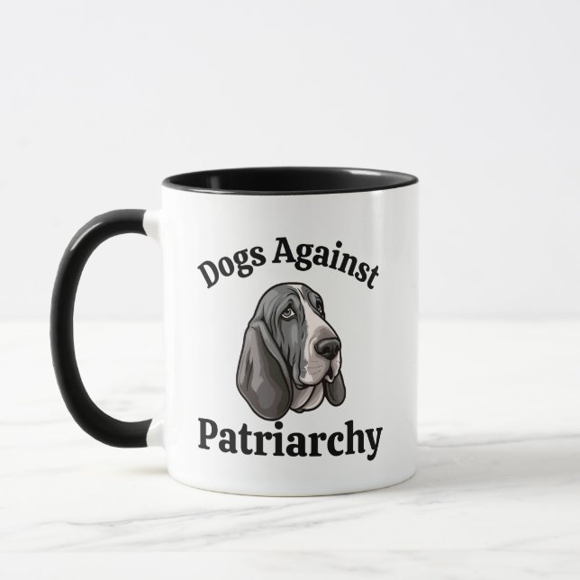 Anti Trump Dog Mama Feminist Funny Politische Hund Tasse (Links)