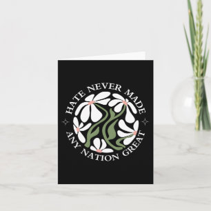 Anti Trump Floral Butterflies Demokratischer Präsi Karte