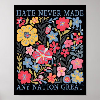 Anti-Trump-Floral-Demokrat Präsident Liberal 1 Poster