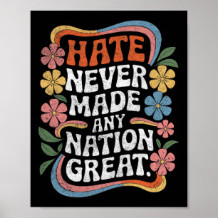 Anti-Trump-Floral-Demokrat Präsident Liberal 3 Poster