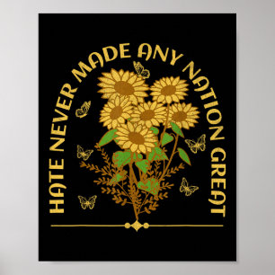 Anti Trump floral-demokratischer Präsident Liberal Poster