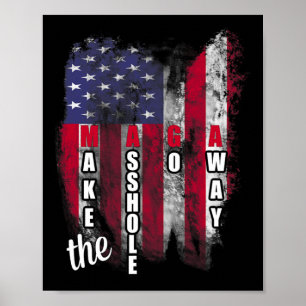 Anti Trump-Funny Mega macht das Loch zum Slogan Poster